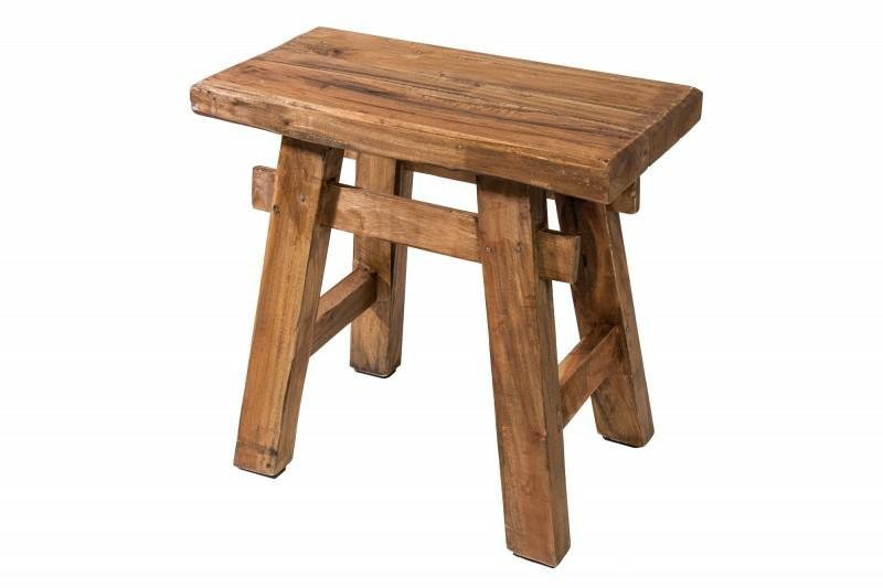 INVICTA stołek HEMINGWAY 50 cm - drewno z recyklingu