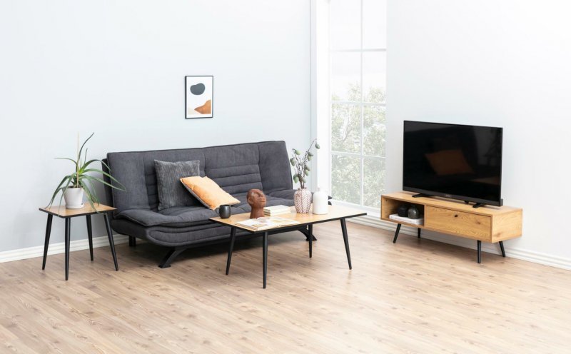 ACTONA sofa rozkładana FAITH ciemnoszara
