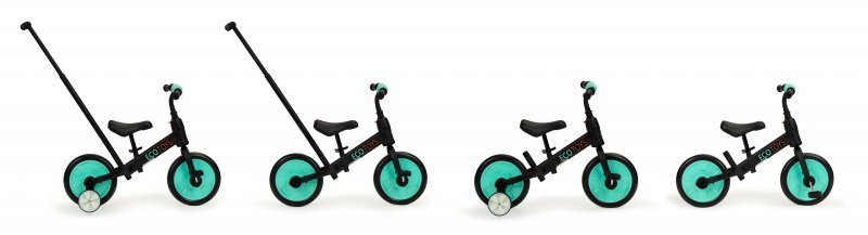 Rower rowerek biegowy z pedałami - treningowy kółka boczne 3w1 Ecotoys