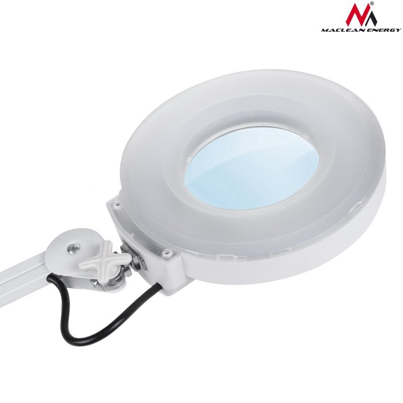 Lampa kosmetyczna Maclean, na kółkach z lupą 5 dioptrii, powiększenie 8x, LED, MCE152
