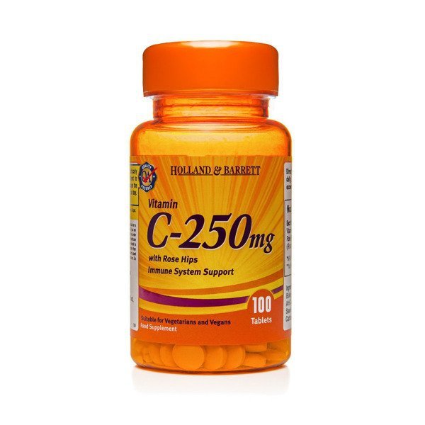 Witamina C 250 mg z Dziką Różą 100 Tabletek
