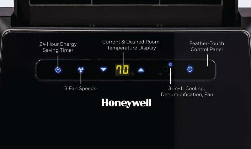 Klimatyzator przenośny Honeywell MN12CESBB 3 funkcje- chłodzenie, osuszanie, wentylacja; 3,5 kW