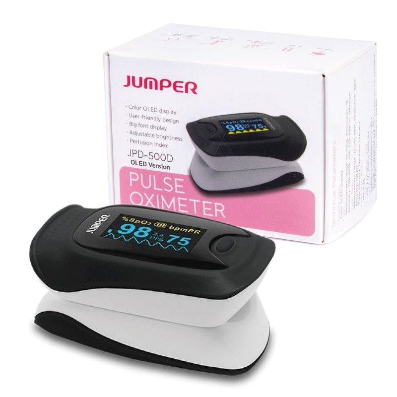 JUMPER JPD-500D OLED Pulsoksymetr z jednokierunkowym wyświetlaczem