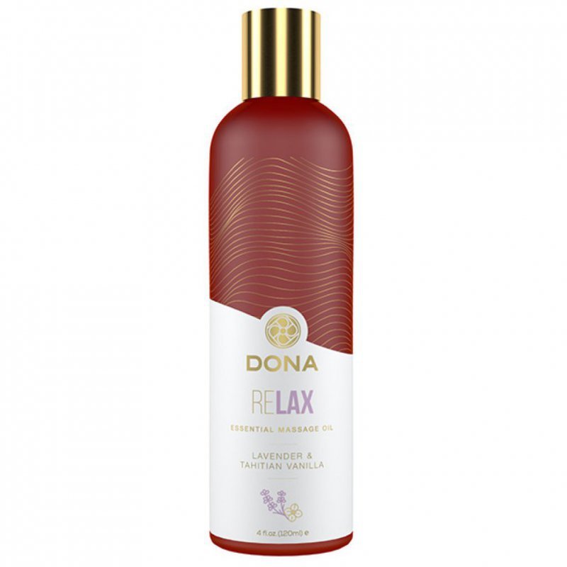 Olejek do masażu - Dona Essential Massage Oil Relax Lavender & Tahitian Vanilla 120 ml