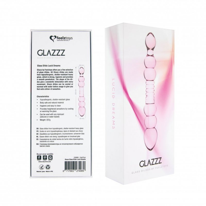 Szklane dildo - FeelzToys Glazzz Glass Dildo Lucid Dreams
