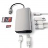 Satechi Multiport Ethernet USB-C HUB / Ethernet / 3xUSB 3.0 / HDMI / USB-C (PD) / SD / microSD Space Gray