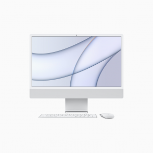 Apple iMac 24 4,5K Retina M1 8-core CPU + 8-core GPU / 16GB / 256GB SSD / Strieborný (Silver) - 2021 