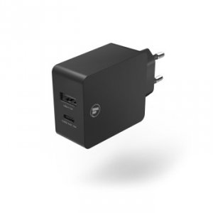Ładowarka sieciowa  USB-C oraz USB-A PD/QC 30W czarna - Hama