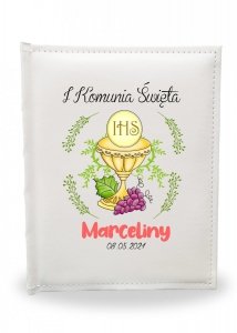 I Komunia - Album tradycyjny  24x29/60 na 180 zdjęć 10x15 personalizowany