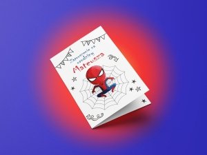 Zaproszenie urodzinowe dla dziecka Spiderman 10x15 M19