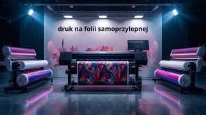 Wydruk LED UV na samoprzylepnej folii białej