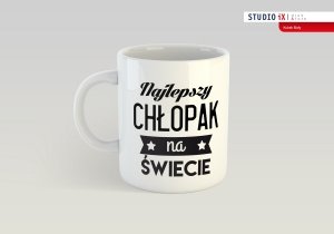 Kubek biały Super Chłopak - Studioix.pl