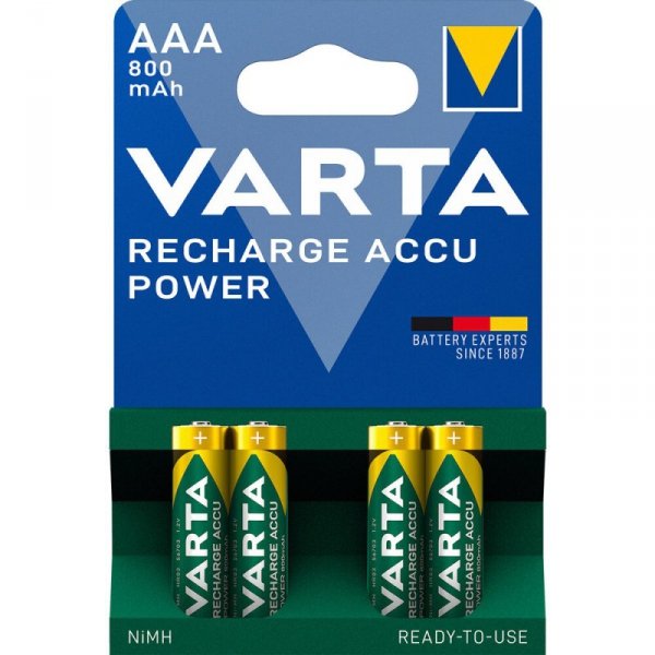 R03 Akumulator 4Bl Varta 800 Ready2Use (56703)