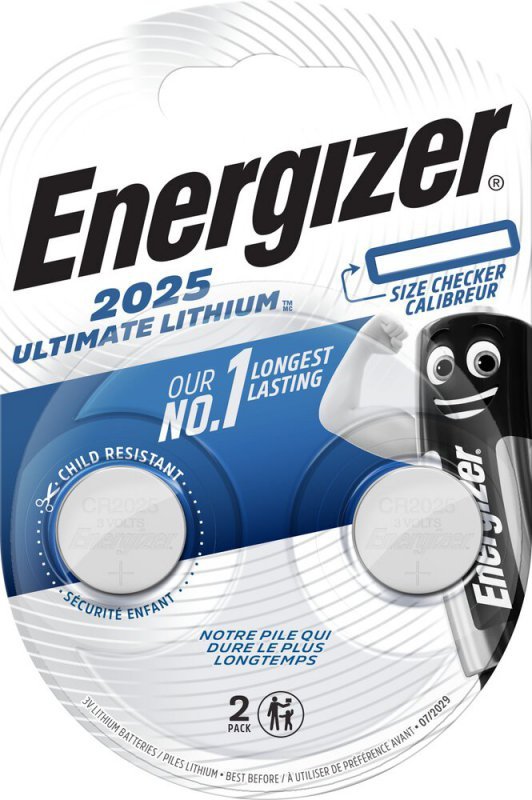 Cr2025 2Bl Energizer Bateria Ultimate