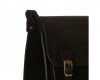 Kožené kabelka listonoška Genuine Leather černá 1643