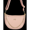 Kožené kabelka listonoška Vittoria Gotti pudrová růžová B26