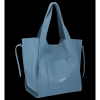 Kožené kabelka shopper bag Vittoria Gotti modrá P29