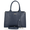 Kožené kabelka kufřík Vittoria Gotti tmavě modrá V554050