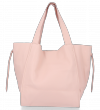 Kožené kabelka univerzální Vittoria Gotti pudrová růžová P29