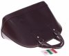 Kožené kabelka kufřík Vera Pelle čokoládová 424 (2