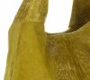 Kožené kabelka shopper bag Vera Pelle žlutá A1