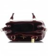 Kožené kabelka kufřík Vittoria Gotti bordová V366
