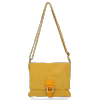 Kožené kabelka listonoška Vittoria Gotti žlutá V2376
