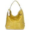 Kožené kabelka univerzální Vittoria Gotti žlutá V1579COCO