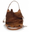 Kožené kabelka shopper bag Genuine Leather zrzavá 788
