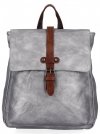 Dámská kabelka batůžek Herisson tmavě stříbrná 1452A511