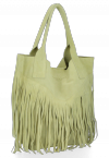 Dámská kabelka shopper bag Vittoria Gotti pistáciová VPOS9