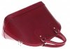 Kožené kabelka kufřík Vera Pelle červená 424 (2