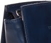Módní kožená kabelka listonoška Vera Pelle Tmavě modrá