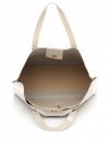 Kožené kabelka shopper bag Genuine Leather béžová 6047