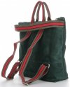 Kožené kabelka shopper bag Vittoria Gotti lahvově zelená V689746
