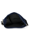 Kožené kabelka listonoška Vittoria Gotti tmavě modrá B3