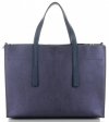 Kožené kabelka kufřík Vittoria Gotti tmavě modrá V3223
