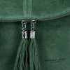 Kožené kabelka listonoška Vittoria Gotti lahvově zelená DB20