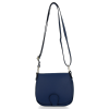 Kožené kabelka listonoška Vittoria Gotti tmavě modrá V2468