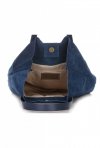 Kožené kabelka shopper bag Vittoria Gotti tmavě modrá V8267