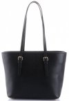 Kožené kabelka klasická Genuine Leather černá 3303