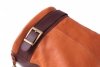 Kožené kabelka batůžek Genuine Leather zrzavá 6010