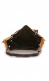 Kožené kabelka listonoška Genuine Leather zrzavá 517