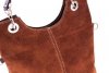 Kožené kabelka listonoška Genuine Leather hnědá 222