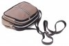 Kožené kabelky listonošky Genuine Leather 3 přihrádky béžová