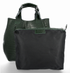 Kožené kabelka shopper bag Vittoria Gotti lahvově zelená VG804