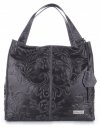 Kožené kabelka shopper bag Vittoria Gotti šedá V5