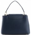 Kožené kabelka kufřík Vittoria Gotti tmavě modrá V7710