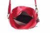 Kožené kabelka batůžek Genuine Leather červená 6010