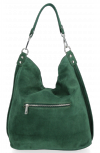 Kožené kabelka univerzální Vittoria Gotti lahvově zelená VG42